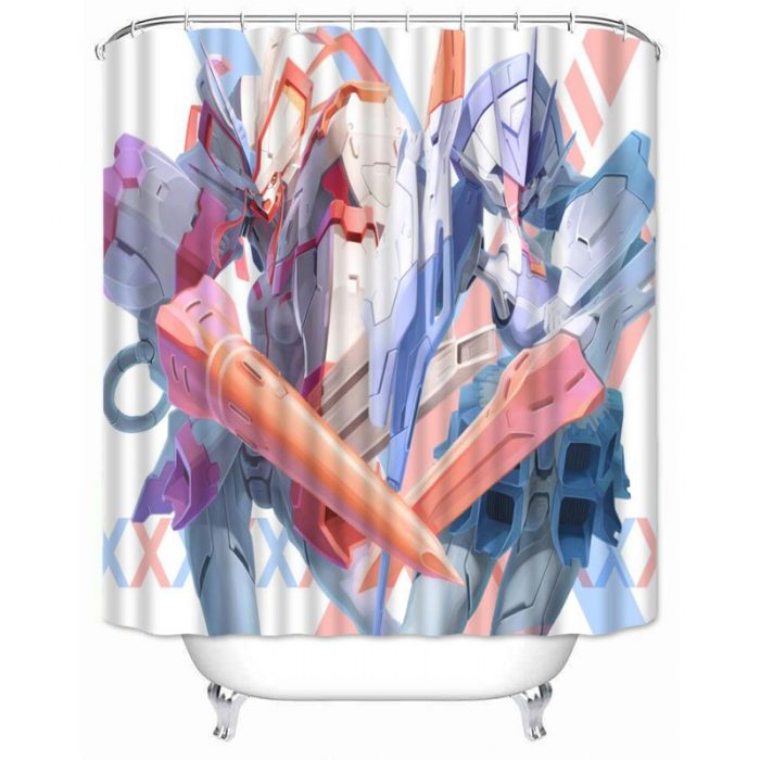 Musife Custom Darling in the FRANXX Shower Curtain Waterproof Polyester Fabric Bathroom With Hooks DIY Home 4 - Darling In The FranXX Store