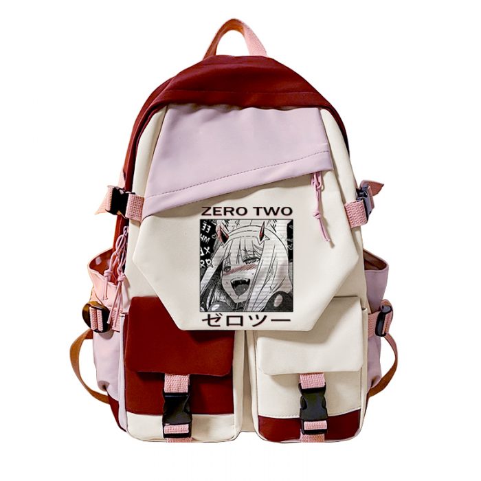 Teenager Laptop Backpack Women Cool Canvas School Bag Student Backpacks DARLING In The FRANXX Anime Boy 2 - Darling In The FranXX Store