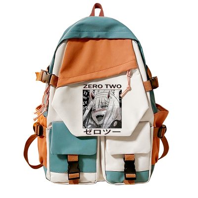 Teenager Laptop Backpack Women Cool Canvas School Bag Student Backpacks DARLING In The FRANXX Anime Boy 3 - Darling In The FranXX Store