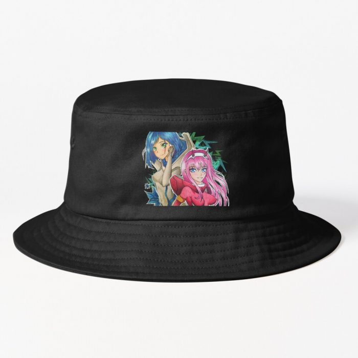 Ichigo And Zero Two Bucket Hat Official Cow Anime Merch