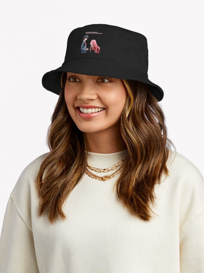 Hiro & Zero Two Bucket Hat Official Cow Anime Merch