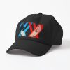 Hiro And Zero-Two With Logo Linear Glitch Effect Cap Official Cow Anime Merch