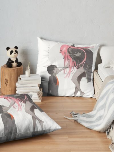 Darling In The Franxx Throw Pillow Official Cow Anime Merch