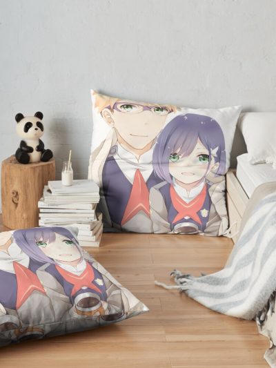 Goro Darling In The Franxx Present Throw Pillow Official Cow Anime Merch