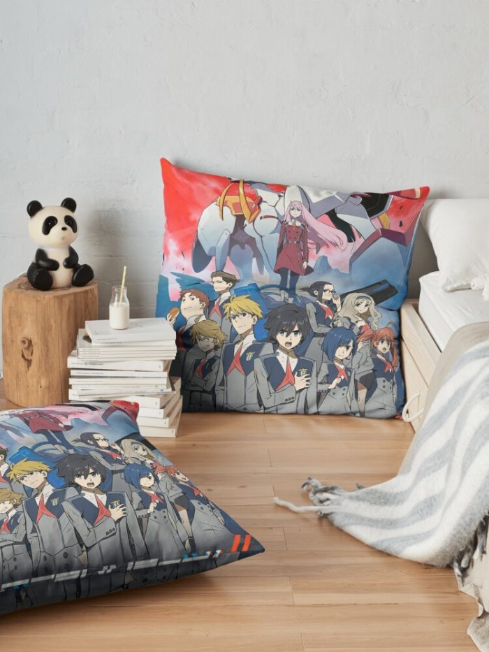 Darling In The Franxx Anime Throw Pillow Official Cow Anime Merch