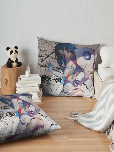 Ichigo Darling In The Franxx (Mech Suit) Throw Pillow Official Cow Anime Merch