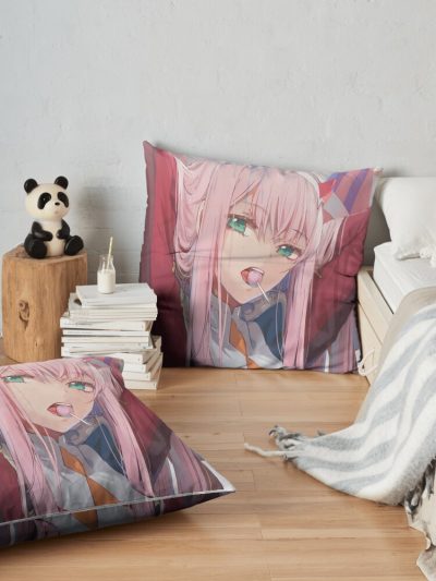 Darling In The Franxx Pillow Throw Pillow Throw Pillow Official Cow Anime Merch