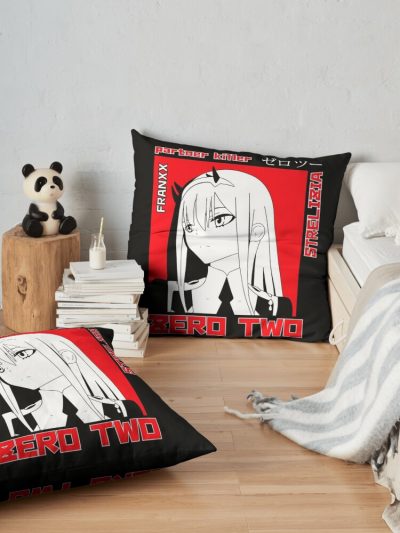 Zero Two Throw Pillow Official Cow Anime Merch