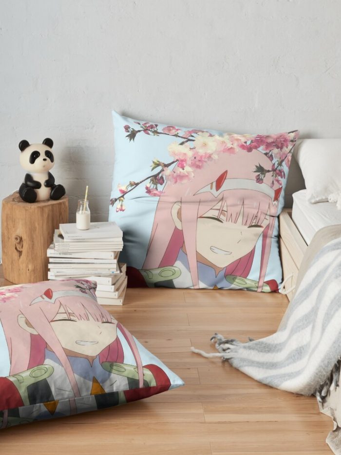 Sakura Zero Two Throw Pillow Official Cow Anime Merch