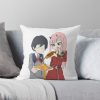 Darling In The Franxx - Hiro And Zero Two Throw Pillow Official Cow Anime Merch
