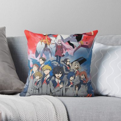 Darling In The Franxx Anime Throw Pillow Official Cow Anime Merch
