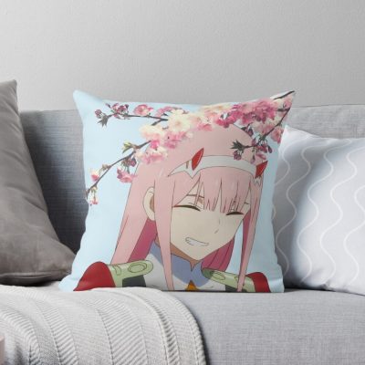 Sakura Zero Two Throw Pillow Official Cow Anime Merch