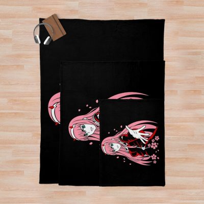 Zero Two - Darling In The Franxx Merch Darling In Throw Blanket Official Cow Anime Merch