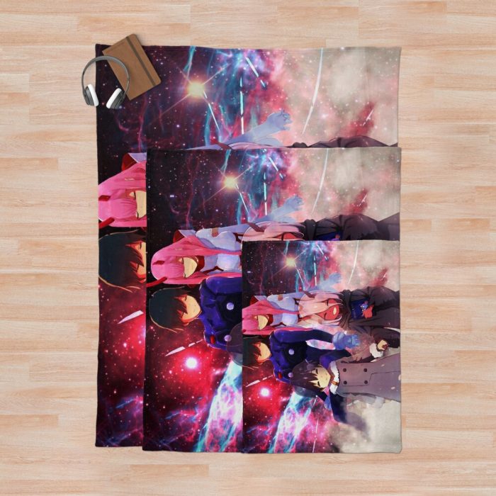 Darling In The Franxx 3 Throw Blanket Official Cow Anime Merch