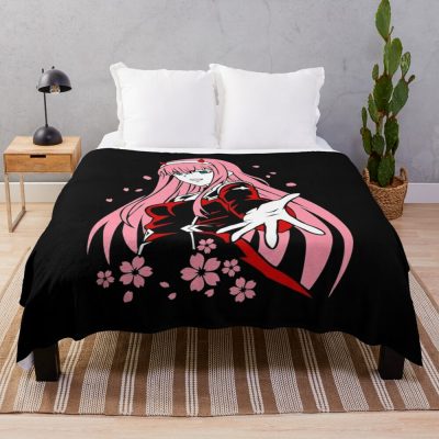 Zero Two - Darling In The Franxx Merch Darling In Throw Blanket Official Cow Anime Merch