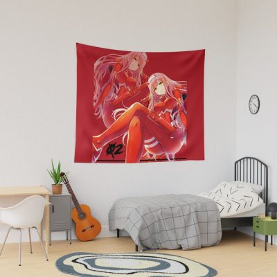 Zero Two V Tapestry Official Cow Anime Merch