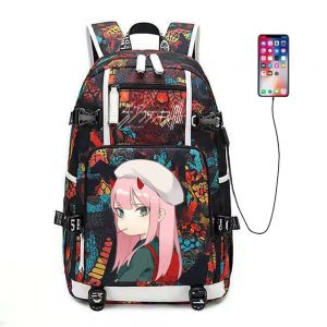 Unisex Anime DARLING in the FRANXX HIRO ZERO TWO ICHIGO 02 Camouflage Outdoor Rucksack Casual Schoolbag - Darling In The FranXX Store