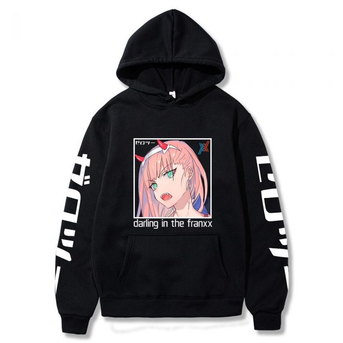 Anime Darling In The Franxx Zero Print Hoodies Levi Eyes Long Sleeve Hoodie Oversized Clothes - Darling In The FranXX Store